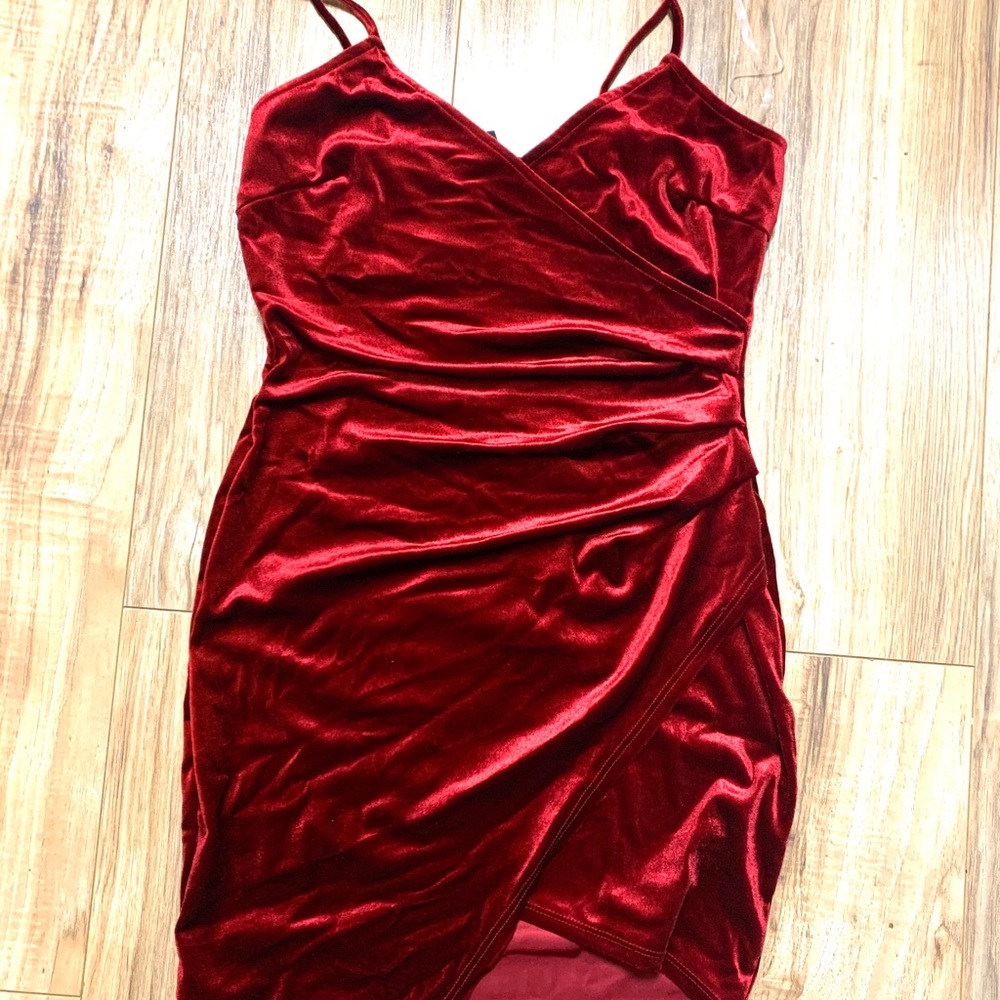 Windsor red velvet dress